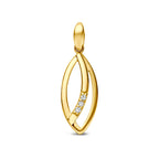9k hanger zirkonia 14 mm 9K geel