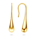 oorhangers franse haak 38 mm 1 micron zilver verguld (geel)