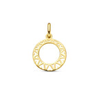 Anhänger Kreis 14K Gelbgold