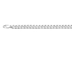 gourmette 4 zijdes geslepen 7,0 mm 21 cm zilver gerhodineerd