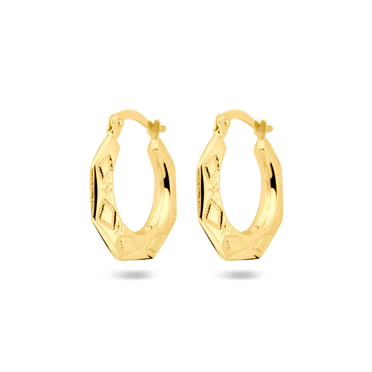 Ohrringe lapidiert 14K Gelbgold