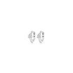 klapoorringen zirkonia 10 mm zilver gerhodineerd