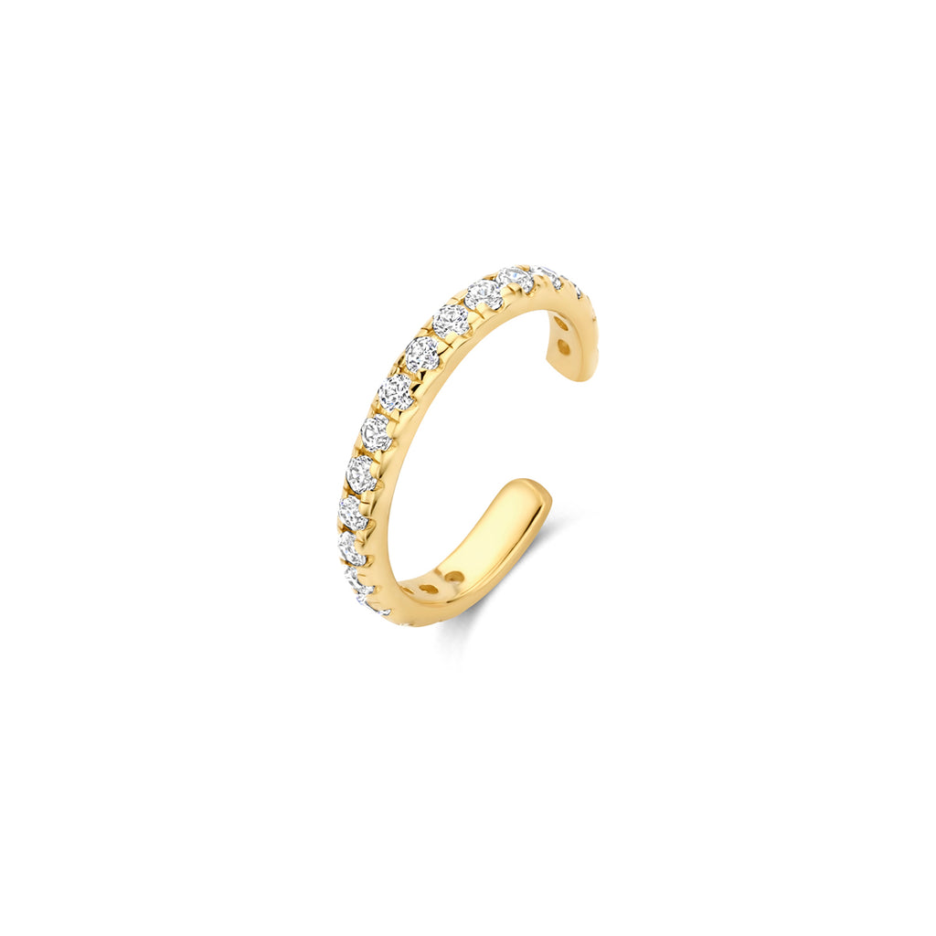 ear cuff zirkonia 10,5 mm 14K geelgoud