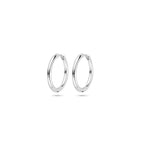 klapoorringen rond 2,0 mm zilver gerhodineerd
