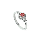 ring strass zilver wit