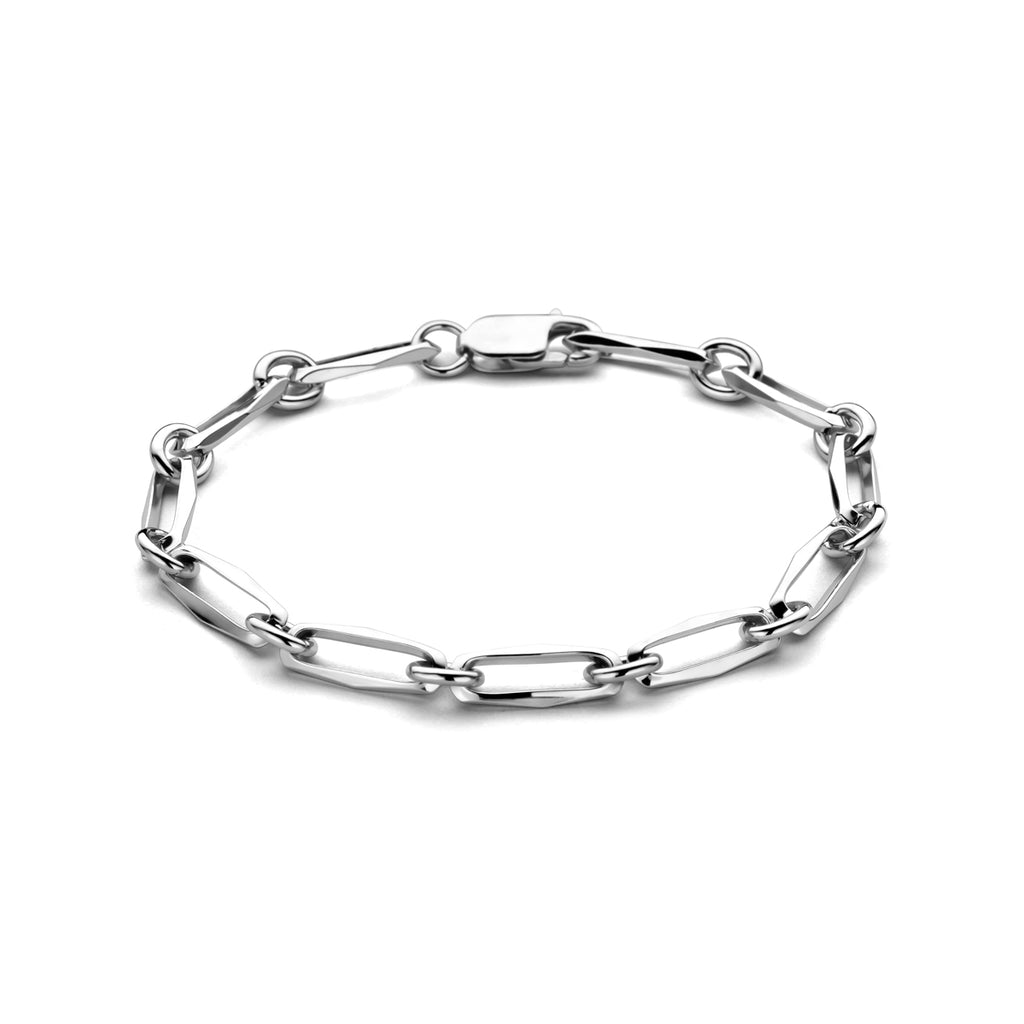 Armband geschlossen für immer massiv 5,5 mm Silber rhodiniert