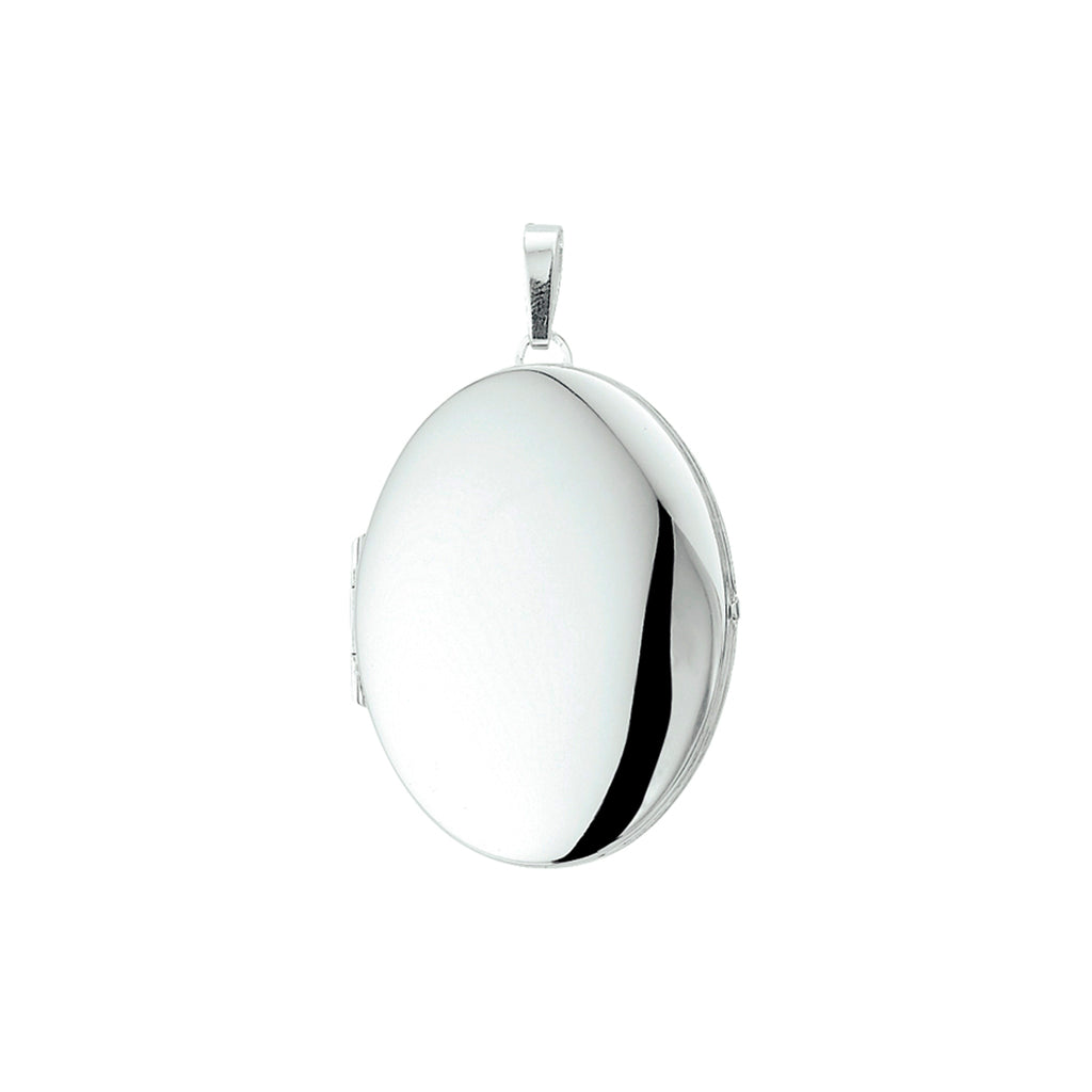 medaillon zilver wit