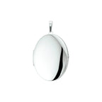 medaillon zilver wit
