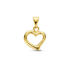 hanger hart 14K geelgoud