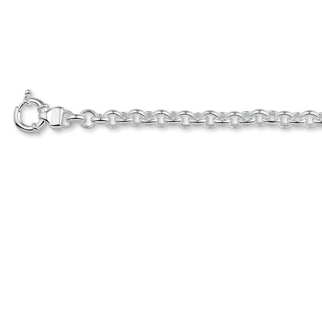 jasseron 8,5 mm met groot veerslot zilver gerhodineerd