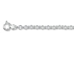 jasseron 8,5 mm met groot veerslot zilver gerhodineerd