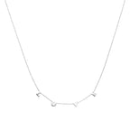 collier love 41 + 5 cm zilver gerhodineerd