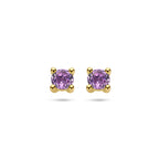 Ohrstecker Amethyst 14K Gelbgold