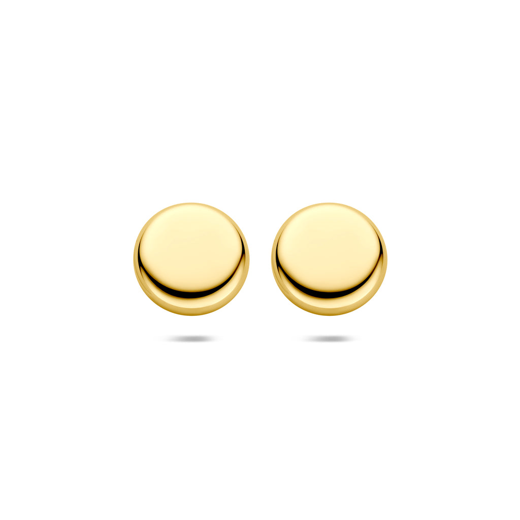 oorknoppen 10 mm 14K geelgoud