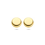 oorknoppen 10 mm 14K geelgoud