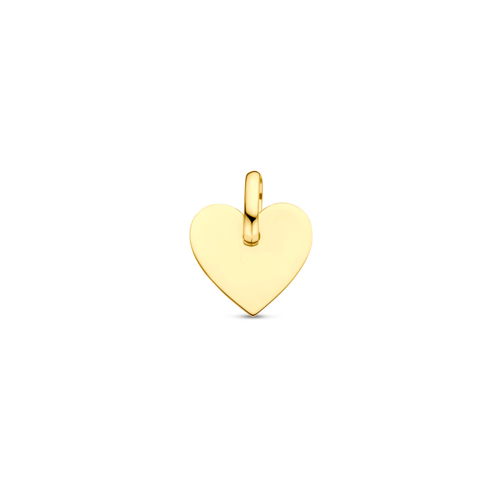 graveerhanger hart 14K geelgoud