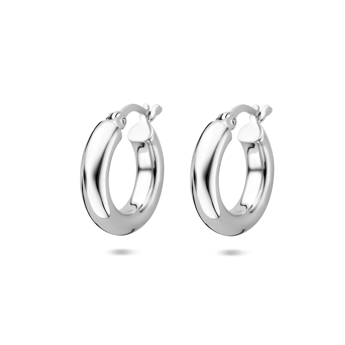 Ohrringe 17 mm Silber rhodiniert