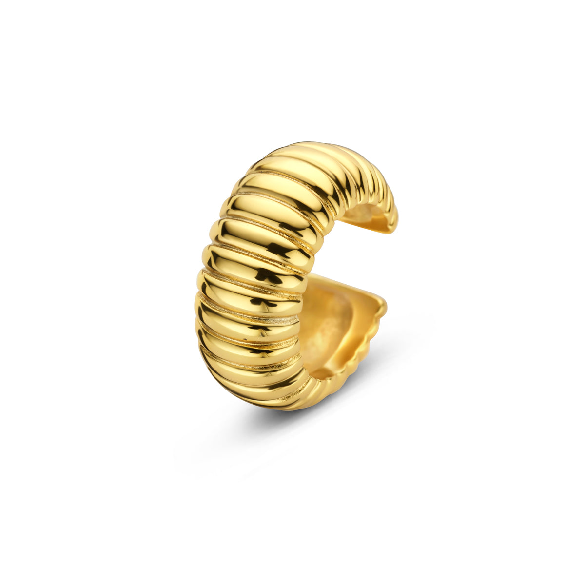ear cuff 14 mm 1 micron zilver verguld (geel)