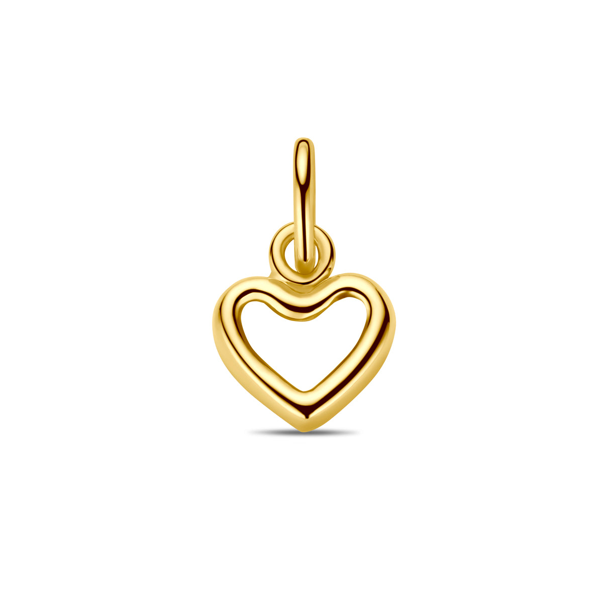 Anhänger Herz 11 mm 14K Gelbgold