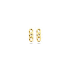 oorknoppen schakel 8,5 mm 14K geelgoud