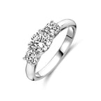Ring Zirkonia Silber rhodiniert