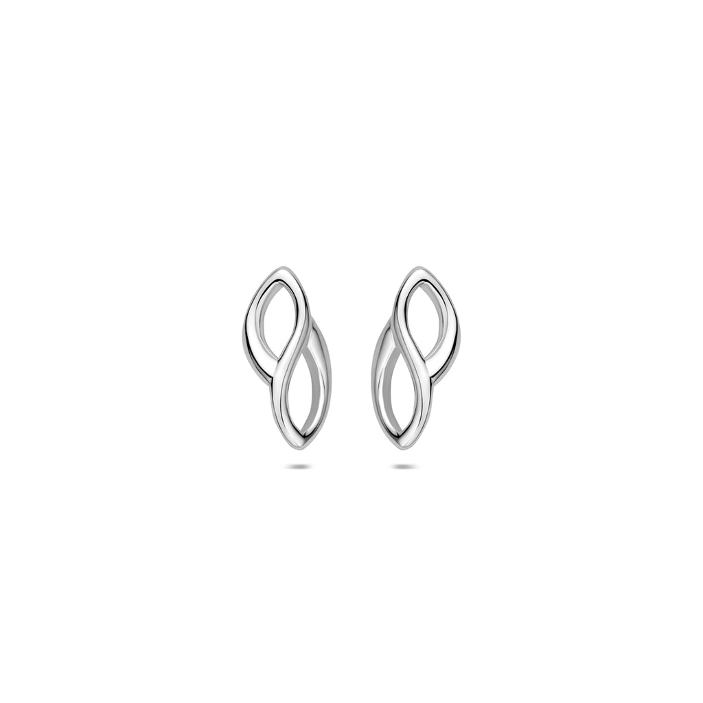 oorknoppen 12,5 mm zilver gerhodineerd