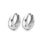 Klappohrringe 11,5 mm Silber rhodiniert