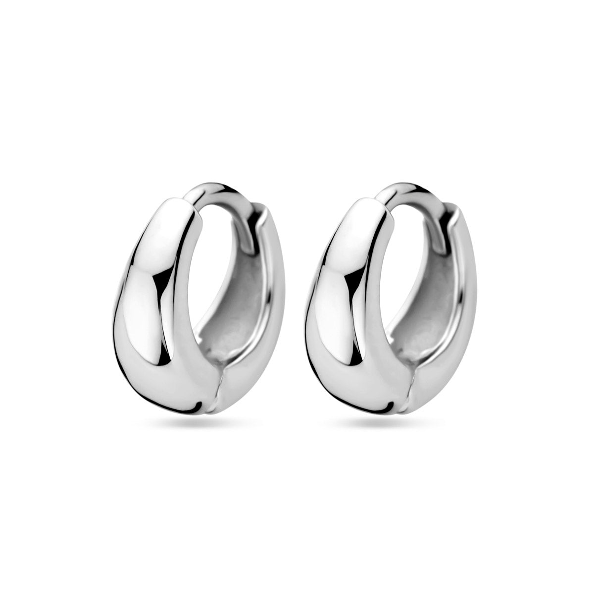 Klappohrringe 11,5 mm Silber rhodiniert