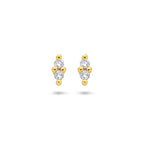Ohrstecker Diamant 0,04 ct (2x 0,02 ct) h p1 14K Gelbgold