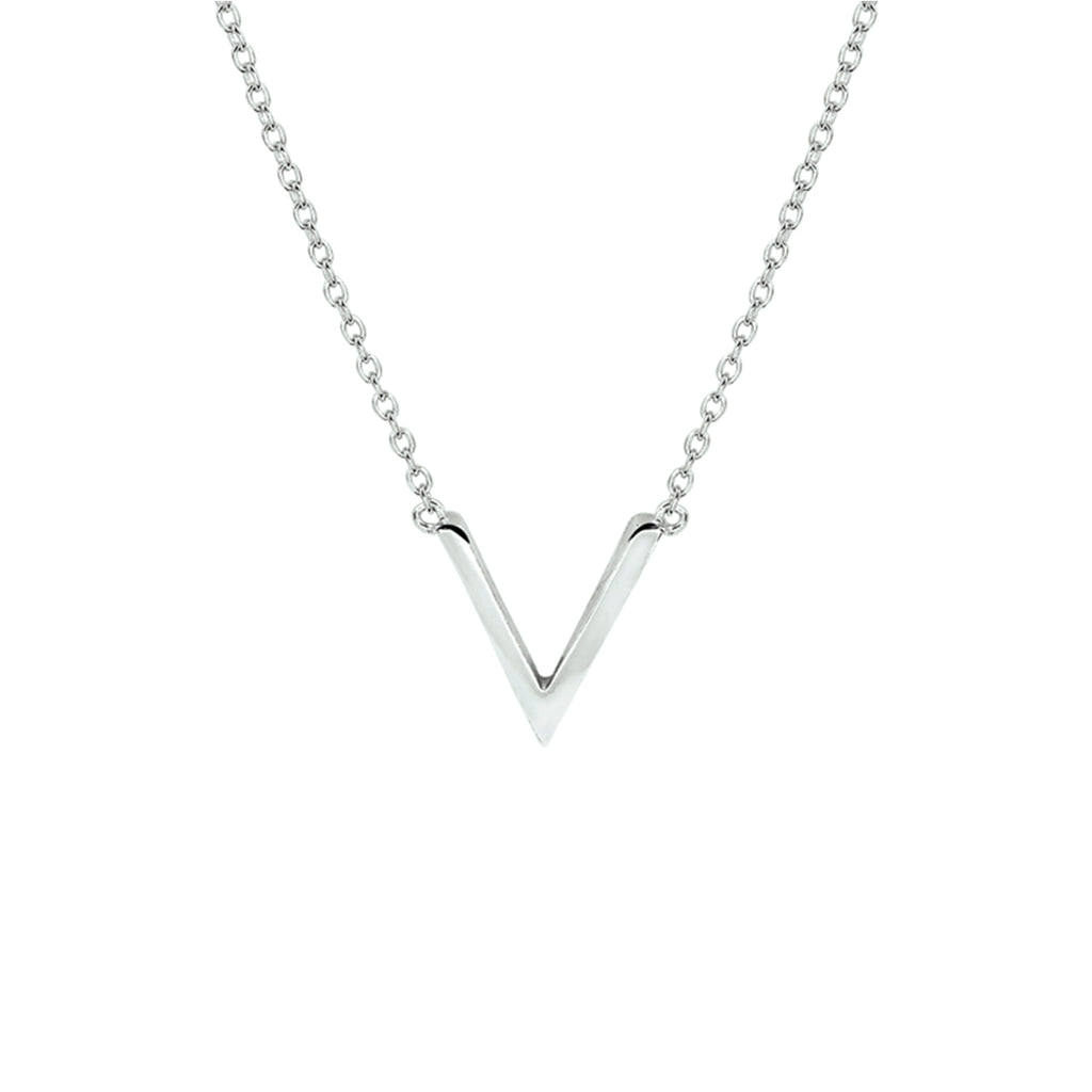 Halskette v 41 + 4 cm Silber rhodiniert