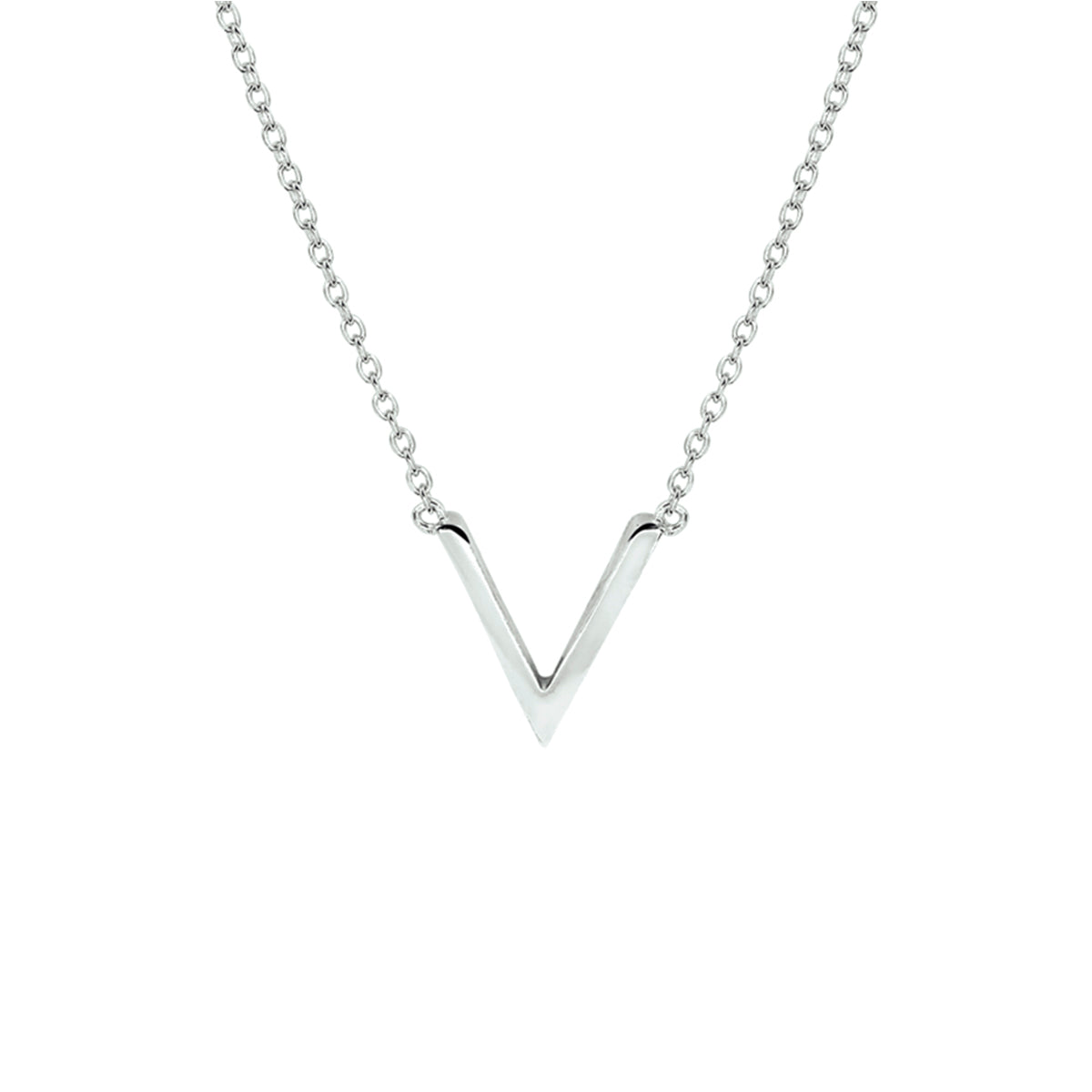 Halskette v 41 + 4 cm Silber rhodiniert