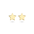 Stern-Ohrstecker aus 14-karätigem Gelbgold