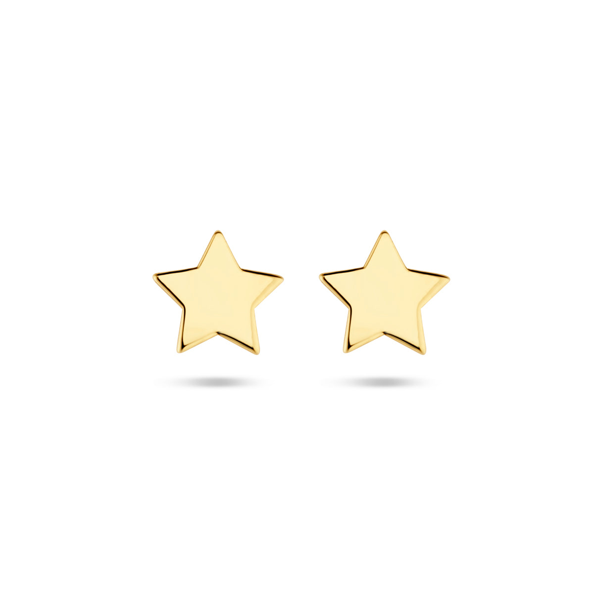 Stern-Ohrstecker aus 14-karätigem Gelbgold