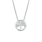collier levensboom 1,5 mm 41 + 4 cm zilver gerhodineerd