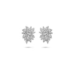 oorknoppen zirkonia 18 mm zilver gerhodineerd