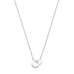 Halskette Herzen 1,3 mm 41 + 4 cm Silber rhodiniert
