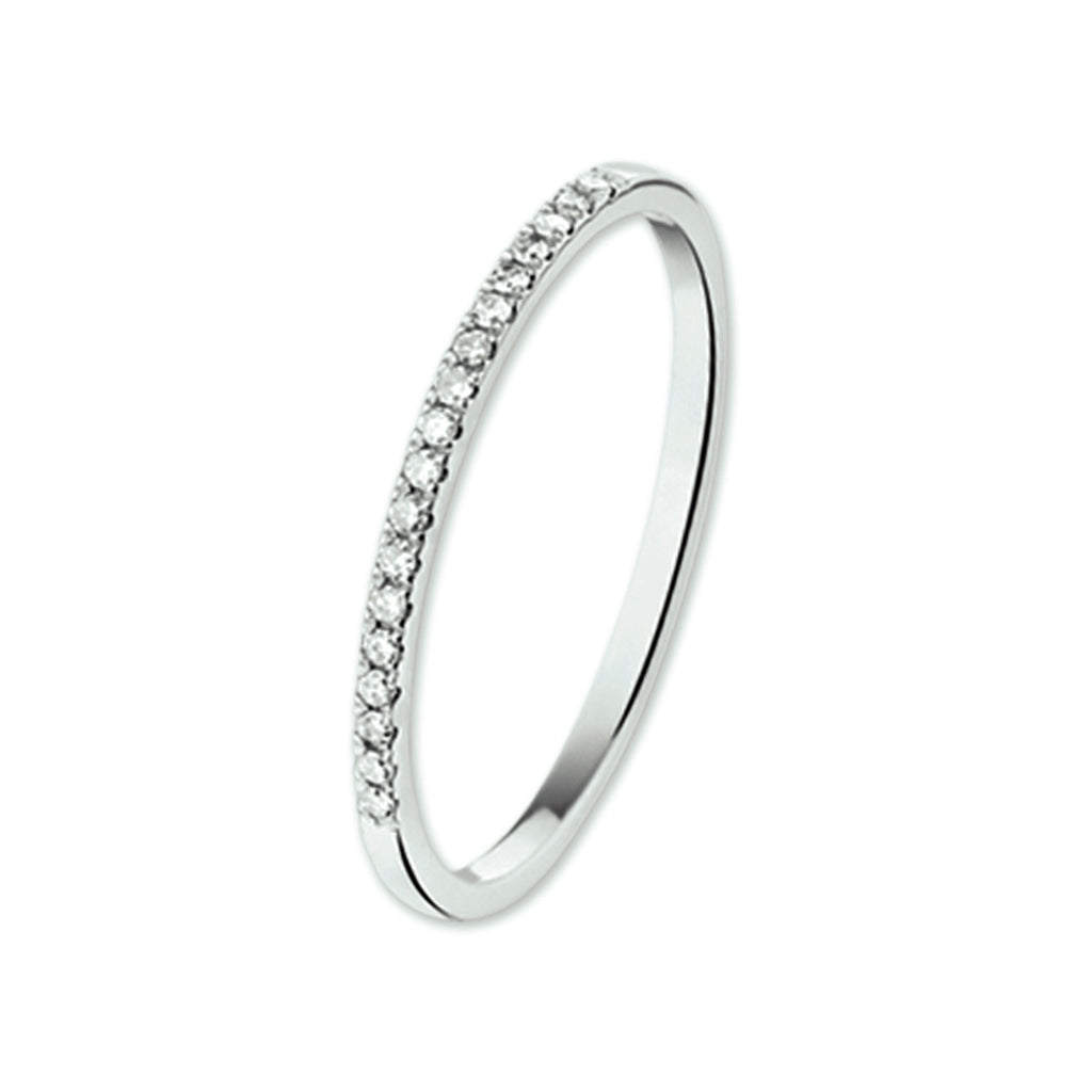 ring diamant 0.09ct h si 14K witgoud