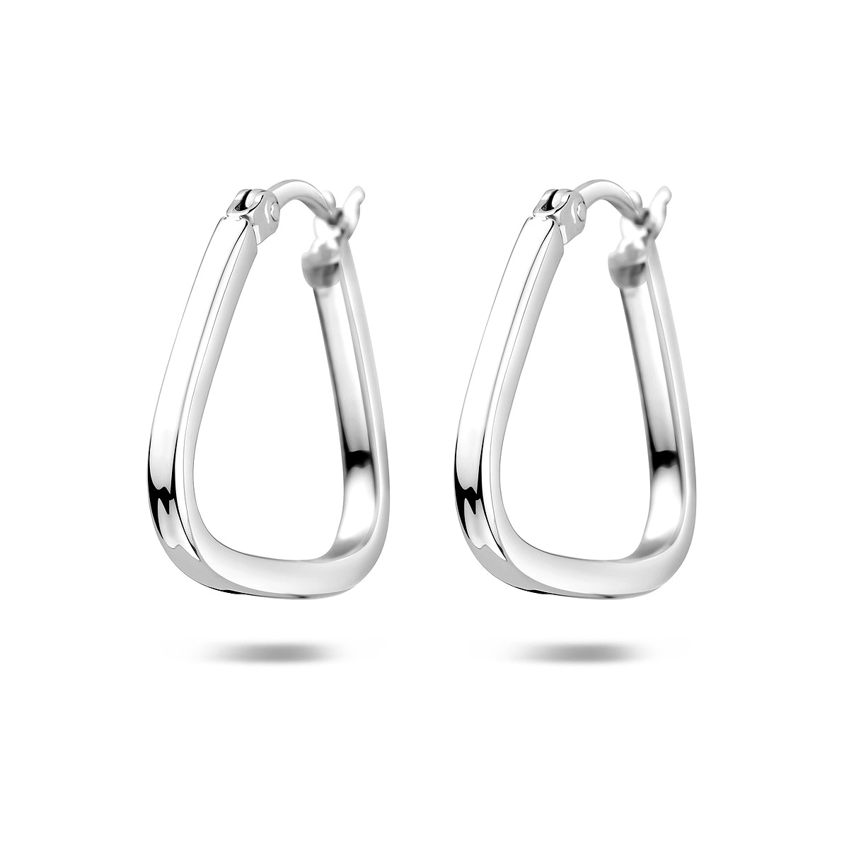 Ohrringe 21 mm Silber rhodiniert