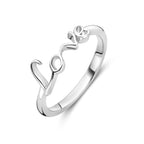Ring Liebe Silber rhodiniert