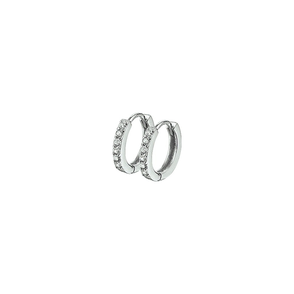 klapoorringen zirkonia zilver gerhodineerd