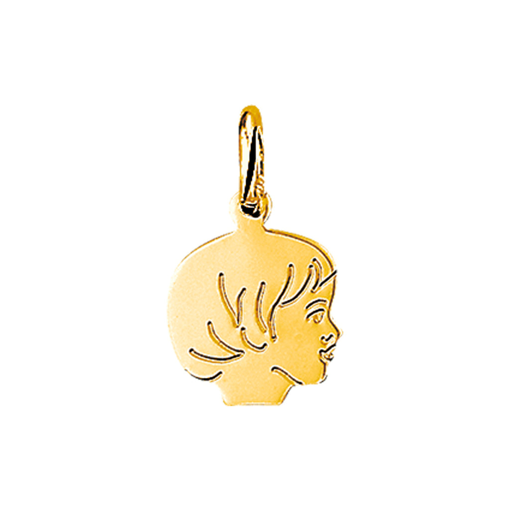 Anhänger Mädchen 11 mm 14K Gelbgold