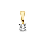 Anhänger Diamant H SI 14K Bicolor Gold Gelb/Weiß