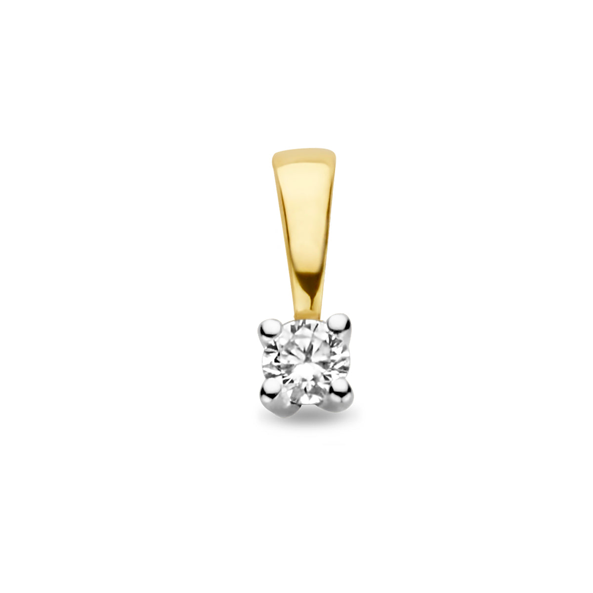 Anhänger Diamant H SI 14K Bicolor Gold Gelb/Weiß