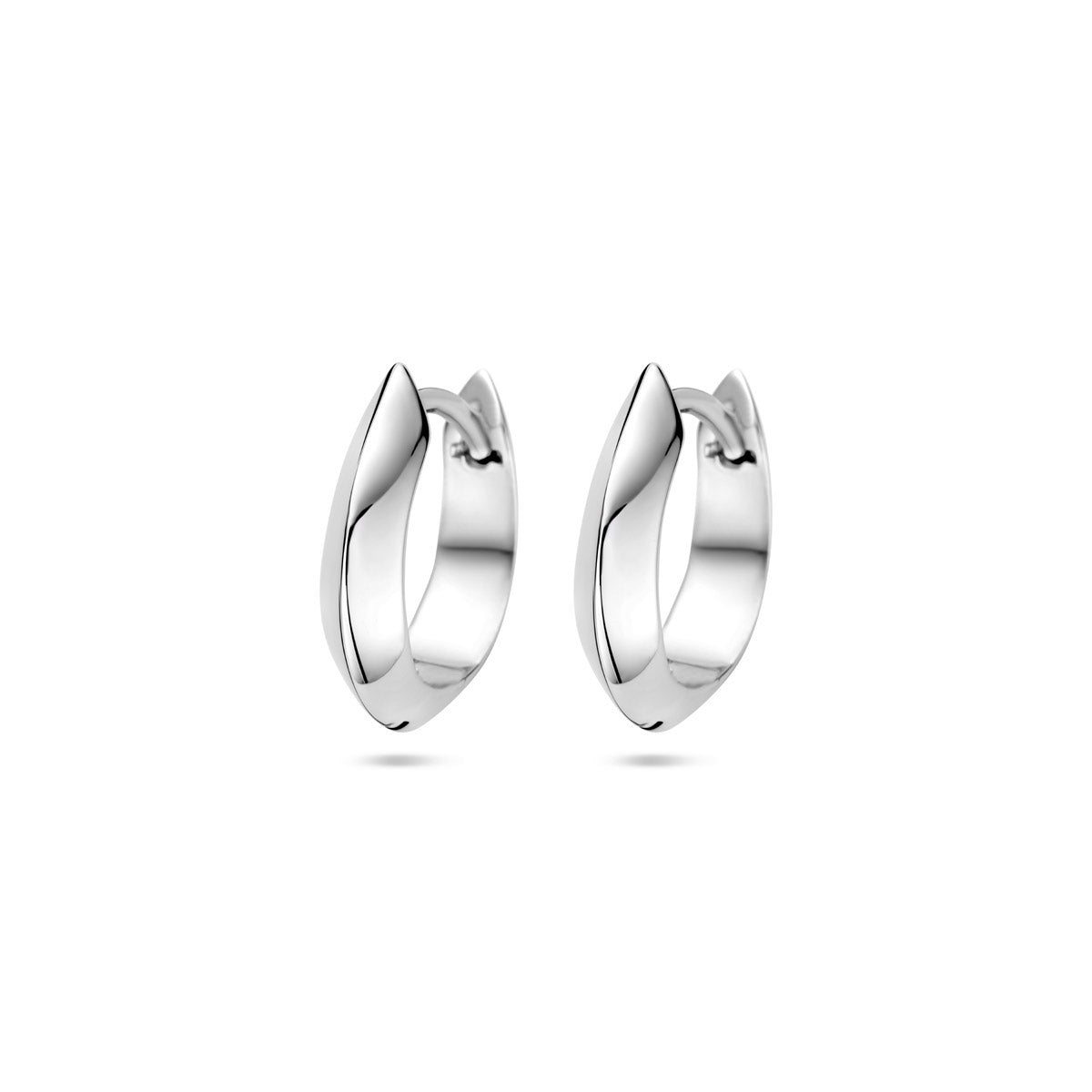 Klappcreolen 16 mm Silber rhodiniert