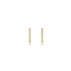 oorknoppen lab grown diamant 0.08ct (2x 0.04ct) g vs 10 mm 14K geelgoud
