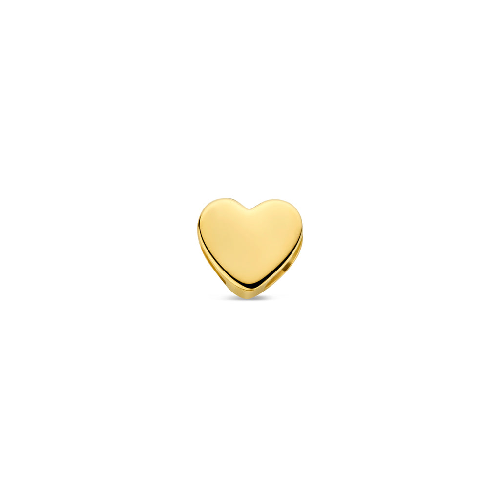 9 Karat Anhänger Herz 5 mm 9 Karat Gelbgold