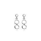 oorhangers 17,5 mm zilver gerhodineerd
