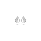oorknoppen zirkonia 8,5 mm zilver gerhodineerd