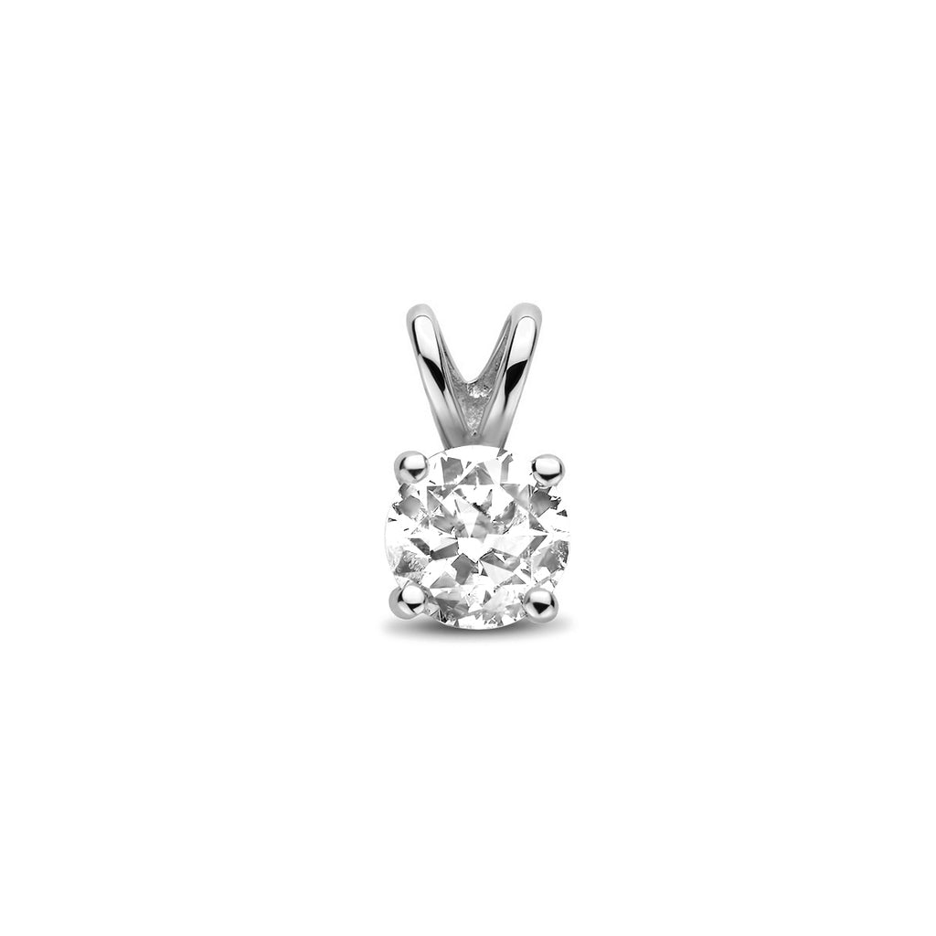 hanger zirkonia 9 mm 14K witgoud