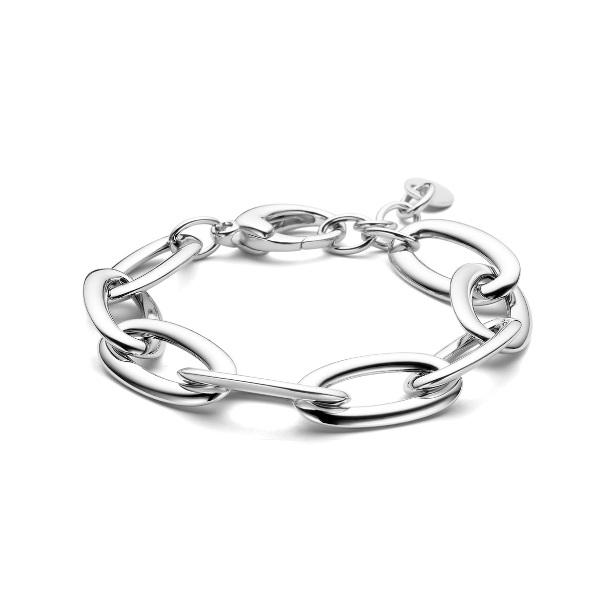 Armband 13,5 mm 18 + 3 cm Silber rhodiniert